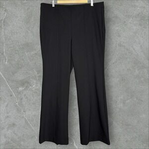 Chico's Black So Slimming 180 Tech Stretch Flare Pants Size 3.5 Pull On 18T Tall